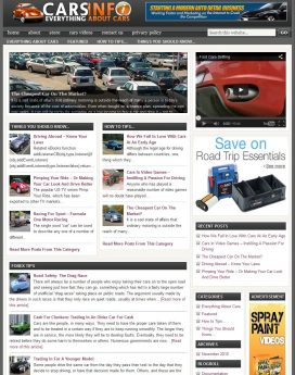 cars info niche blog - plr