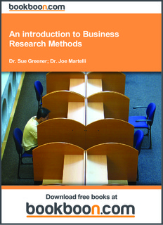 An introduction to Business Research Methods