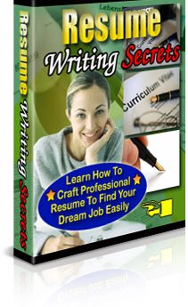 Resume Writing Secrets - PLR